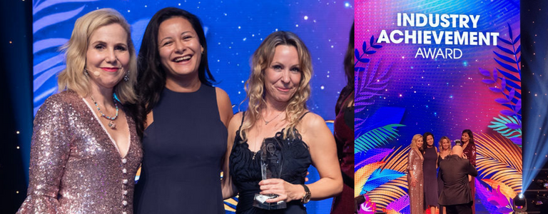 Sally Phillips, Nima Sherpa Green and Hayley Roberts at CRN Awards 2022