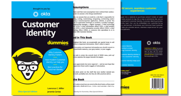 A photo of the Customer Identity for Dummies guide.